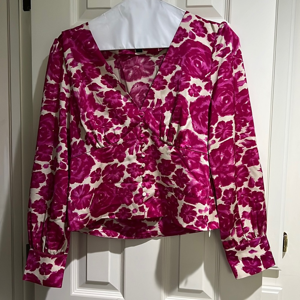 JCREW Floral Blouse